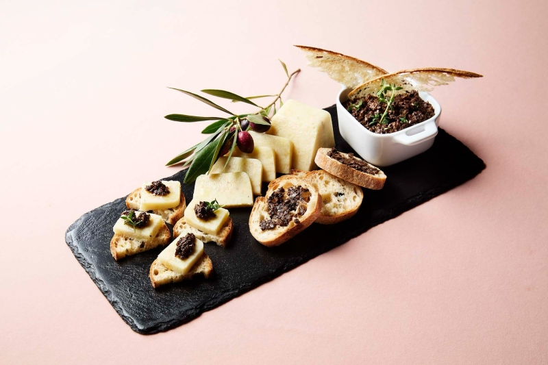 Brandade with Tapenade, a traditional dish from Provence made with cod and olives
