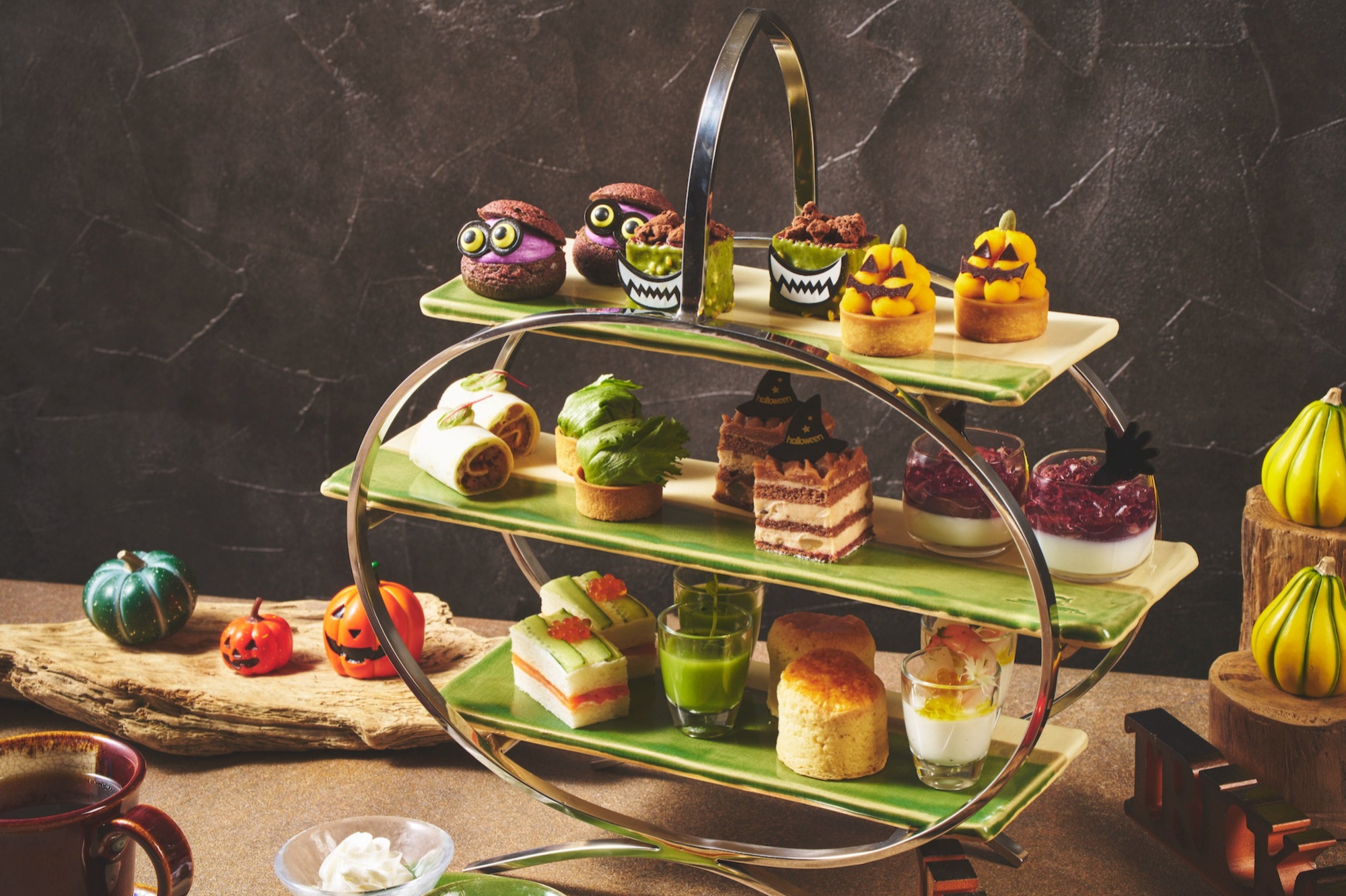 Sweet Treats Transformed into Spooky Delights!<br><small>Halloween Afternoon Tea Served on ARTIGIANO Pottery - Limited Time</small>