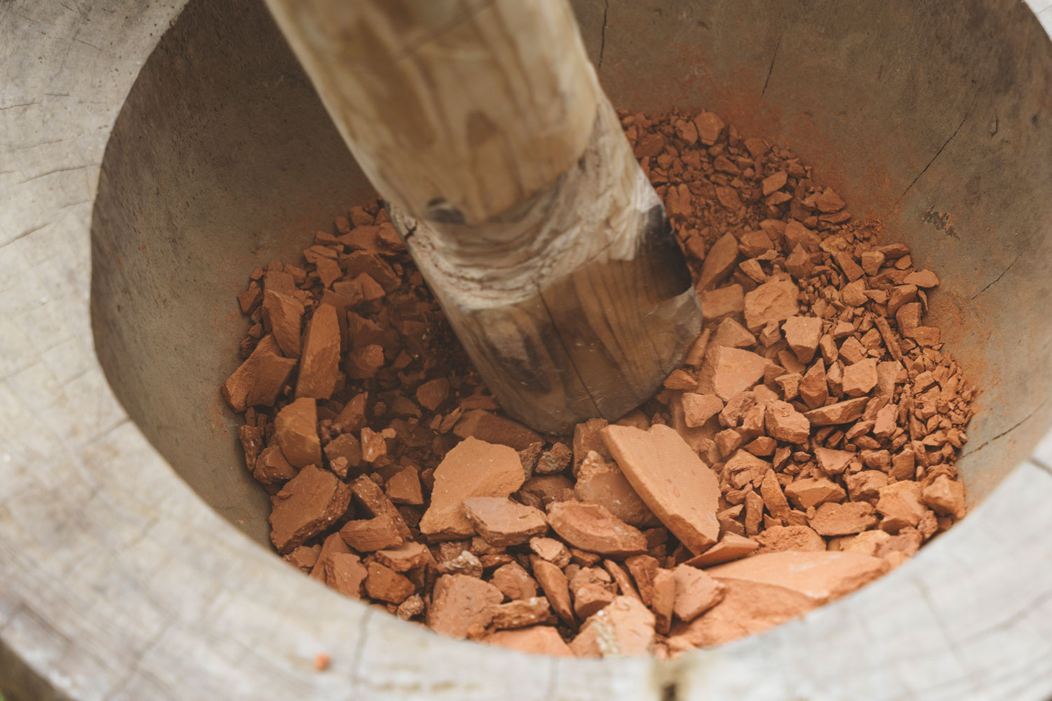 Crushing vessels for reuse