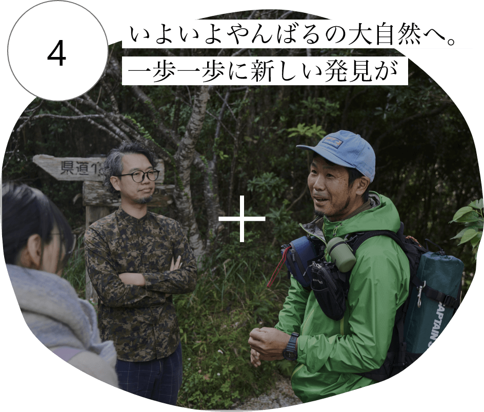 4 いよいよやんばるの大自然へ。一歩一歩に新しい発見が